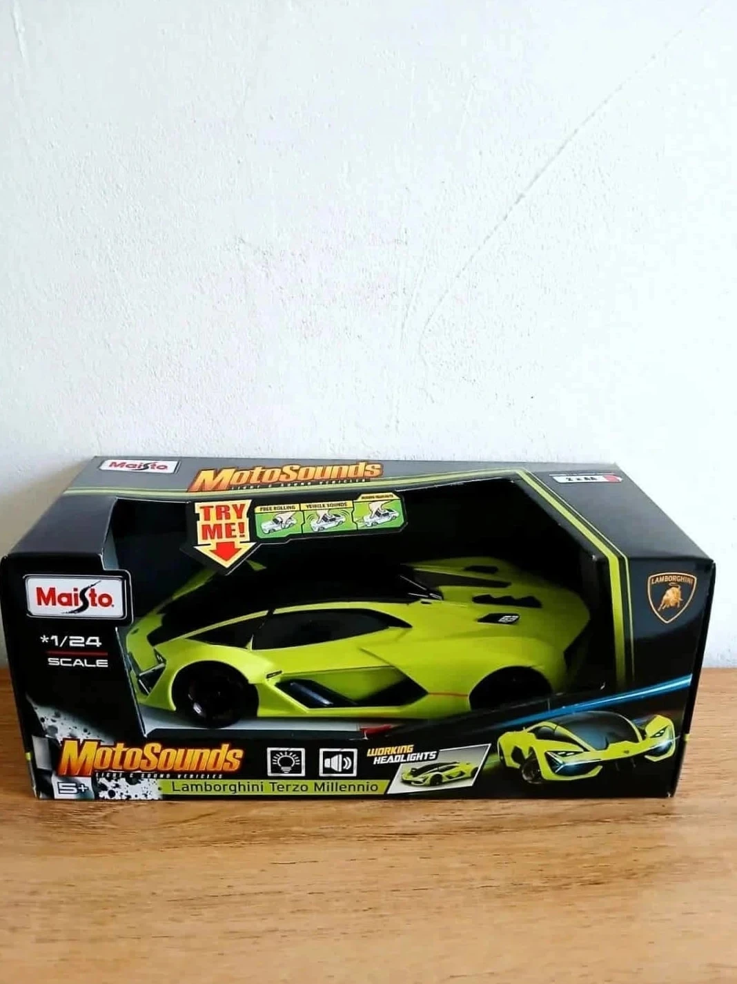 Voiture Maisto 1:24 Moto Sound Lamborghini Terzo Millenio